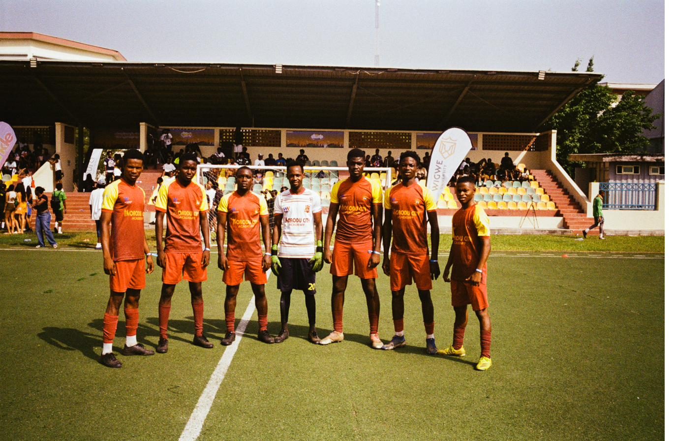 Players celebrating